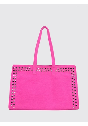 GIMAGUAS Embroidered Cotton Shopping Bag with Studs and Double Handle