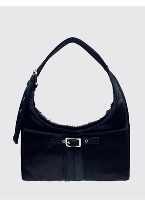 GIMAGUAS Nicole Pony-Hair Leather Shoulder Bag with Buckle and Adjustable Handle