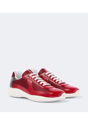 Prada America's Cup leather-trimmed sneakers