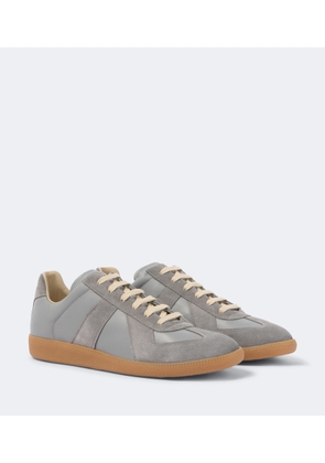 Maison Margiela Replica suede-trimmed leather sneakers