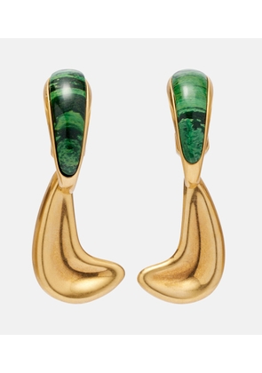 Khaite Cyclone 18kt gold-plated drop earrings