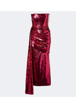Alex Perry Sequined  bustier dress
