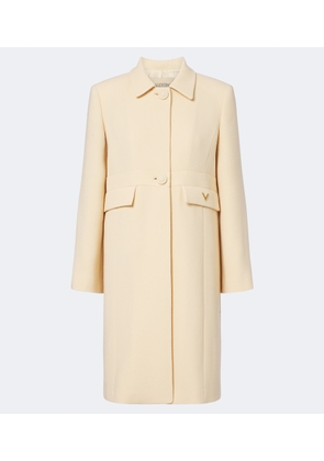 Valentino VGold virgin wool crepe coat