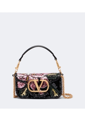 Valentino Garavani Loco Small embellished satin top-handle bag