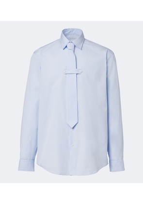 Dries Van Noten Cotton poplin shirt with tie