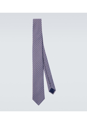 Giorgio Armani Silk-blend jacquard tie