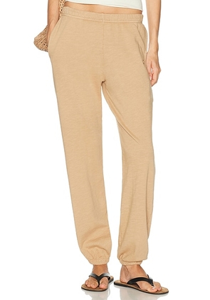 Eterne Boyfriend Pocket Sweatpant in Taupe - Taupe. Size M (also in S, XS, L).
