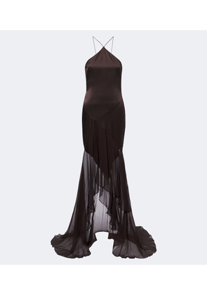Alex Perry Halterneck silk gown