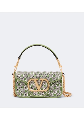 Valentino Garavani Loco Small embellished satin shoulder bag