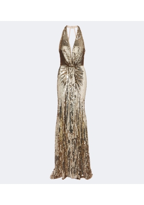 Jenny Packham Lisette embellished gathered gown