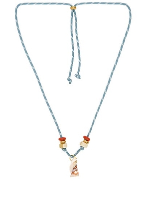 Flòwze X Collanine Colorate Necklace in Teal - Teal. Size all.