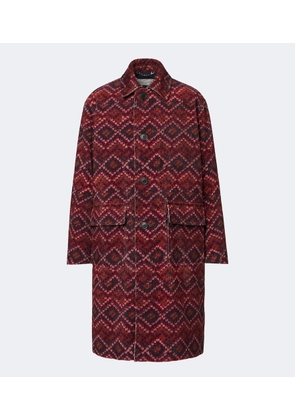 Dries Van Noten Printed cotton corduroy coat
