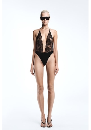 REVOLVE LOS ANGELES Alouette Bodysuit in Black - Black. Size M (also in S, XS, L, XL).