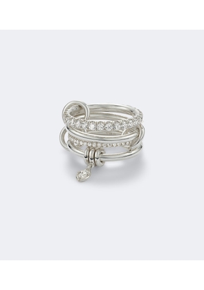 Spinelli Kilcollin Inara Heart sterling silver ring with diamonds