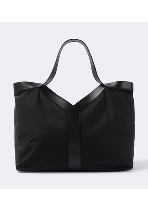 Saint Laurent Y Large leather-trimmed tote bag