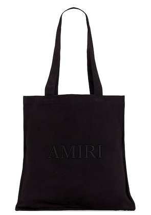 Amiri Canvas Tote Bag in Black - Black. Size all.
