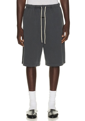 Fear of God ESSENTIALS 90's Short in Washed Iron Grey - Grey. Size XXL/2X (also in L, M, S, XL/1X, XS, XXXL/3X).