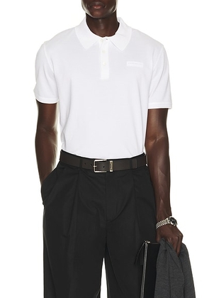 Givenchy Regular Fit Short Sleeve Polo in White - White. Size XL/1X (also in S, M, L, XXL/2X).