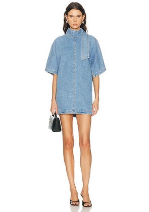 AGOLDE Kembra Dress in Magnify - Blue. Size M (also in XS, S, L).