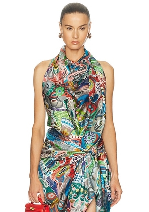 HEIRLOME Arnulfo Vazquez Scarf Top in Multicolor - Multi. Size all.