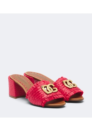 Dolce&Gabbana DG woven mules