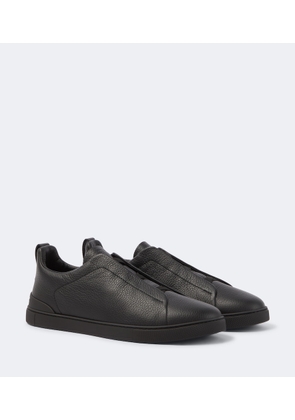 Zegna Triple Stitch leather sneakers