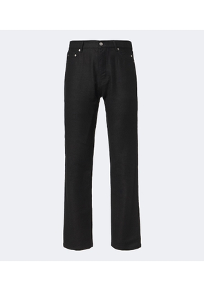 Rick Owens Kurdt ramie and cotton straight pants