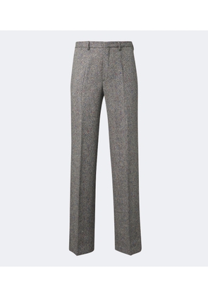 Dries Van Noten Checked wool straight pants