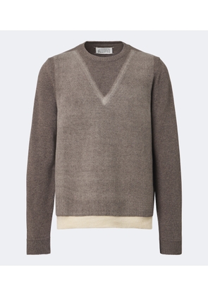 Maison Margiela Printed virgin wool sweater