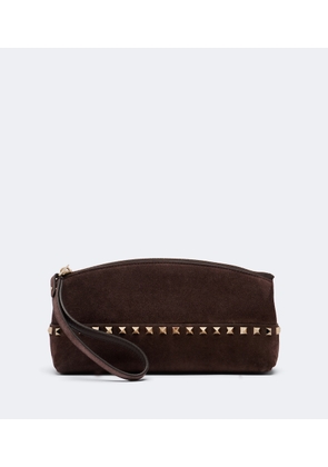 Valentino Garavani Rockstud Small suede pouch