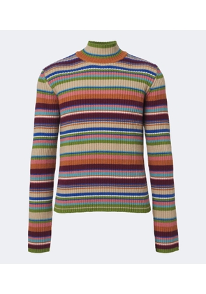 Dries Van Noten Ribbed-knit striped wool sweater