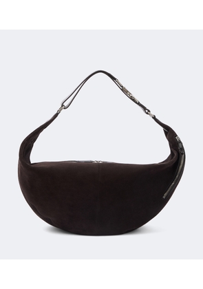 Lemaire Quiver Clip large suede shoulder bag