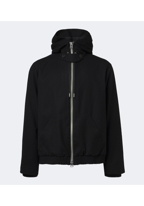 Sacai Hooded wool jacket