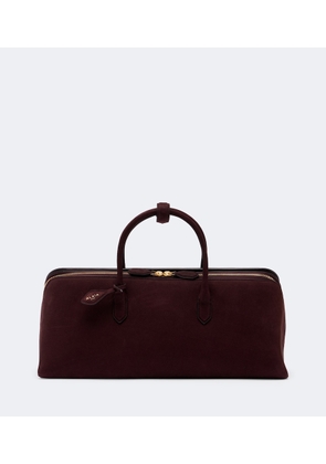 Alaia Delta Medium suede top handle bag