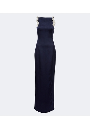 Rachel Gilbert Oryx embellished crepe gown