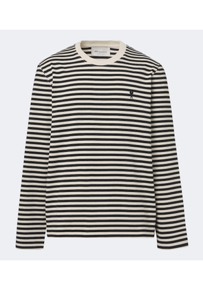 Ami Paris Striped cotton T-shirt