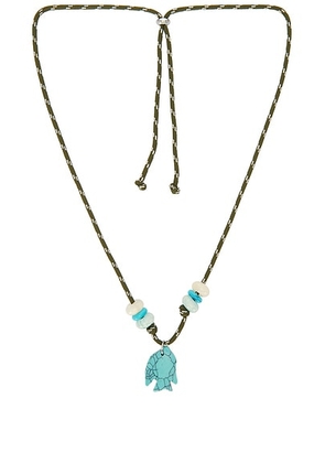 Flòwze X Collanine Colorate Necklace in Military Green - Green. Size all.