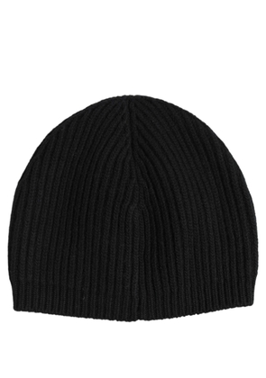 Dolce & Gabbana Men Black Wool Knitted Winter Beanie Capello One Size Hat