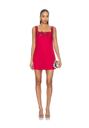 ELLIATT Lucetta Shift Mini Dress in Red. Size S. Also in L, M, XL, XS.