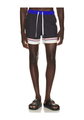 Duvin Design USA Leisure Swim Short in Black. Size S. Also in M, L, XL/1X.