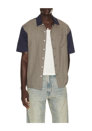 Brixton Cru Short Sleeve Shirt in Multi. Size S. Also in M, L, XL/1X.