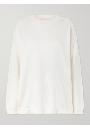 KHAITE - Dylan Silk Sweatshirt - Neutrals - x small,small,medium,large,x large