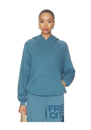 Free City Basicgoodness Fluff Hoodie in Blue. Size 1. Also in 2, 3, 4.