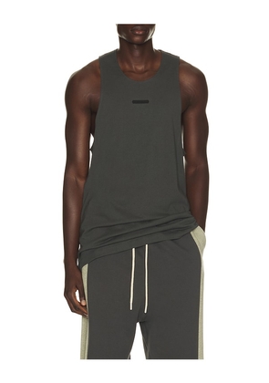 Fear of God ESSENTIALS Tank in Black. Size XS. Also in S, M, L, XL/1X, XXL/2X, XXXL/3X.