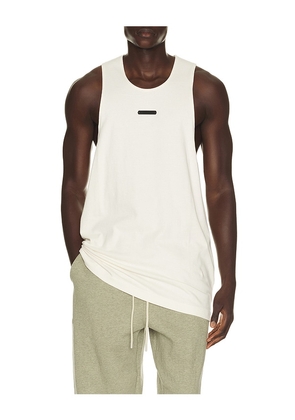 Fear of God ESSENTIALS Tank in White. Size XS. Also in S, M, L, XL/1X, XXL/2X, XXXL/3X.