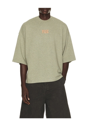 Fear of God ESSENTIALS Merch Tee in Grey. Size XS. Also in S, M, L, XL/1X, XXL/2X, XXXL/3X.