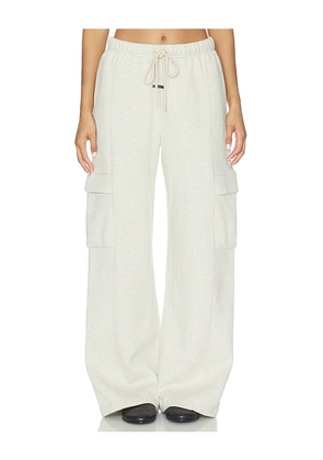 Fear of God ESSENTIALS Cargo Relaxed Sweatpant in Cream. Size XS. Also in S, M, L.