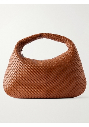 Bottega Veneta - Maxi Veneta Intrecciato Leather Shoulder Bag - Brown - One size