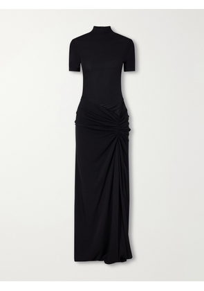 Christopher Esber - Fusion Ruched Jersey Maxi Dress - Black - UK 4,UK 6,UK 8,UK 10,UK 12,UK 14