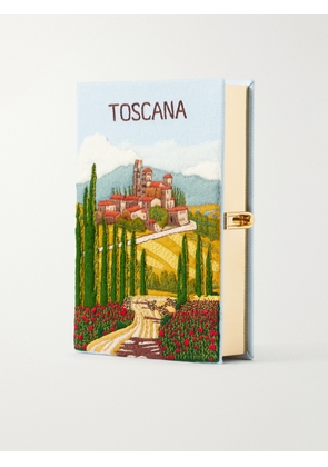 Olympia Le-Tan - Toscana Embroidered Canvas Clutch - Multi - One size